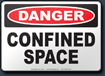 Danger Confined Space Sign